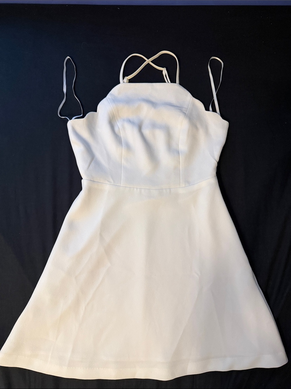 BCBGeneration White Spaghetti-Strap A-Line Mini Dress